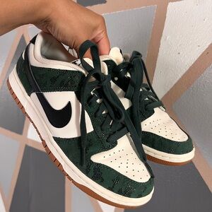 Women’s Nike Dunk Low Green Snake